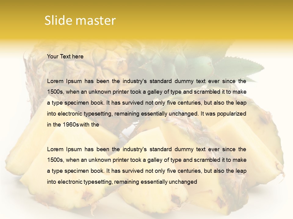 Healthy Isolated Cut PowerPoint Template