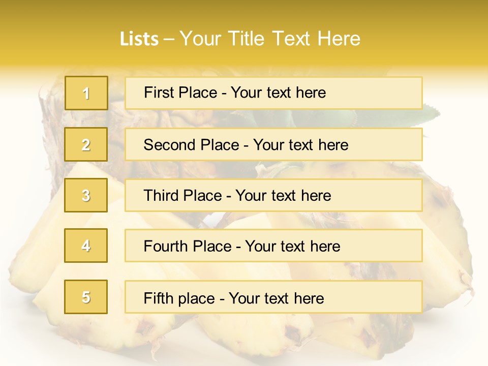 Healthy Isolated Cut PowerPoint Template
