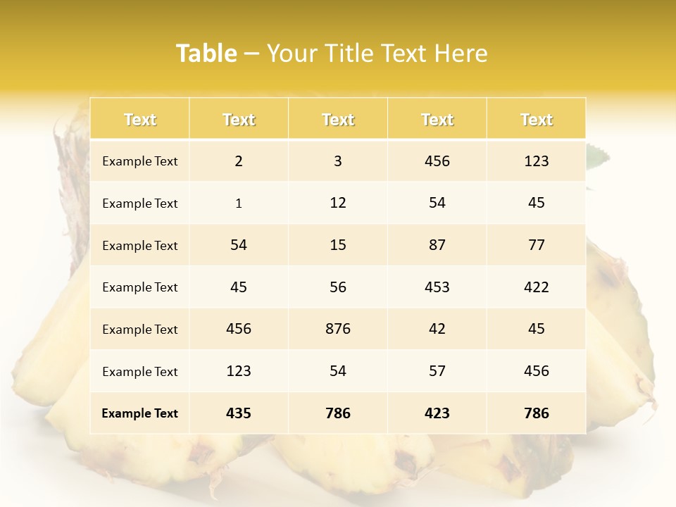 Healthy Isolated Cut PowerPoint Template