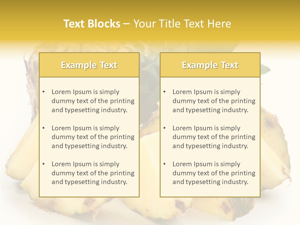 Healthy Isolated Cut PowerPoint Template