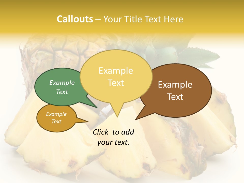 Healthy Isolated Cut PowerPoint Template