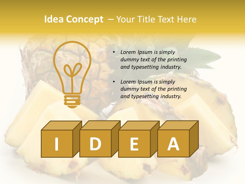 Healthy Isolated Cut PowerPoint Template