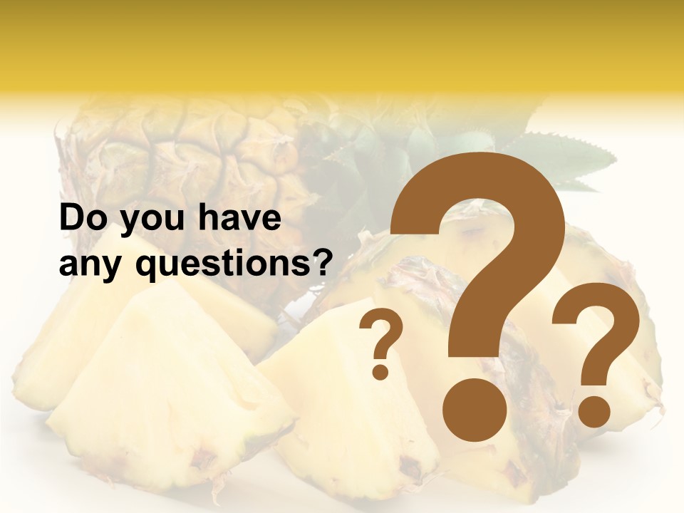 Healthy Isolated Cut PowerPoint Template