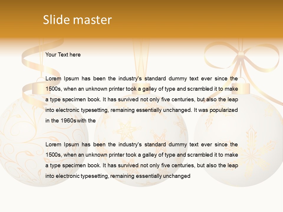 Abstract Festive Isolated PowerPoint Template