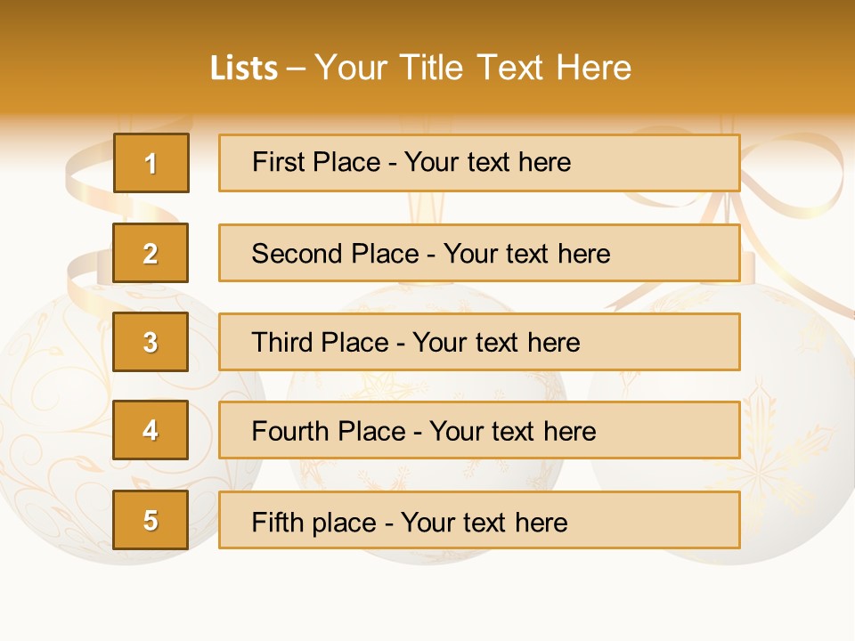 Abstract Festive Isolated PowerPoint Template