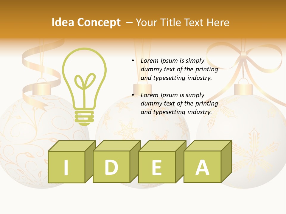 Abstract Festive Isolated PowerPoint Template