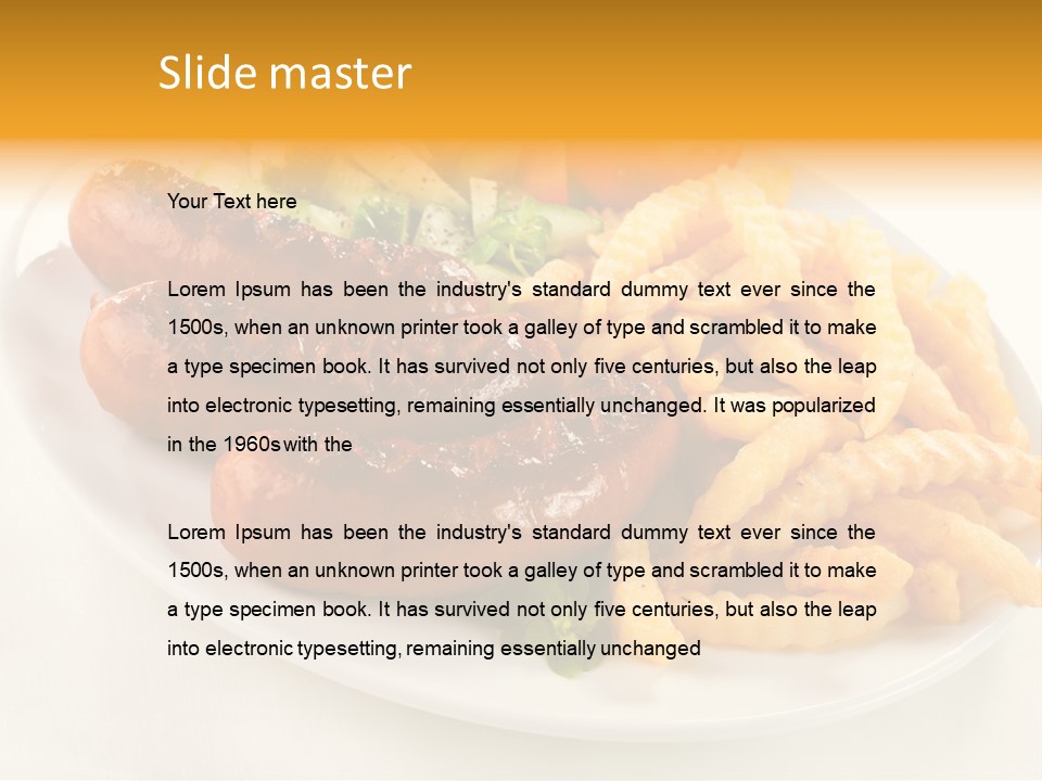 Dressing Roasted Meat PowerPoint Template
