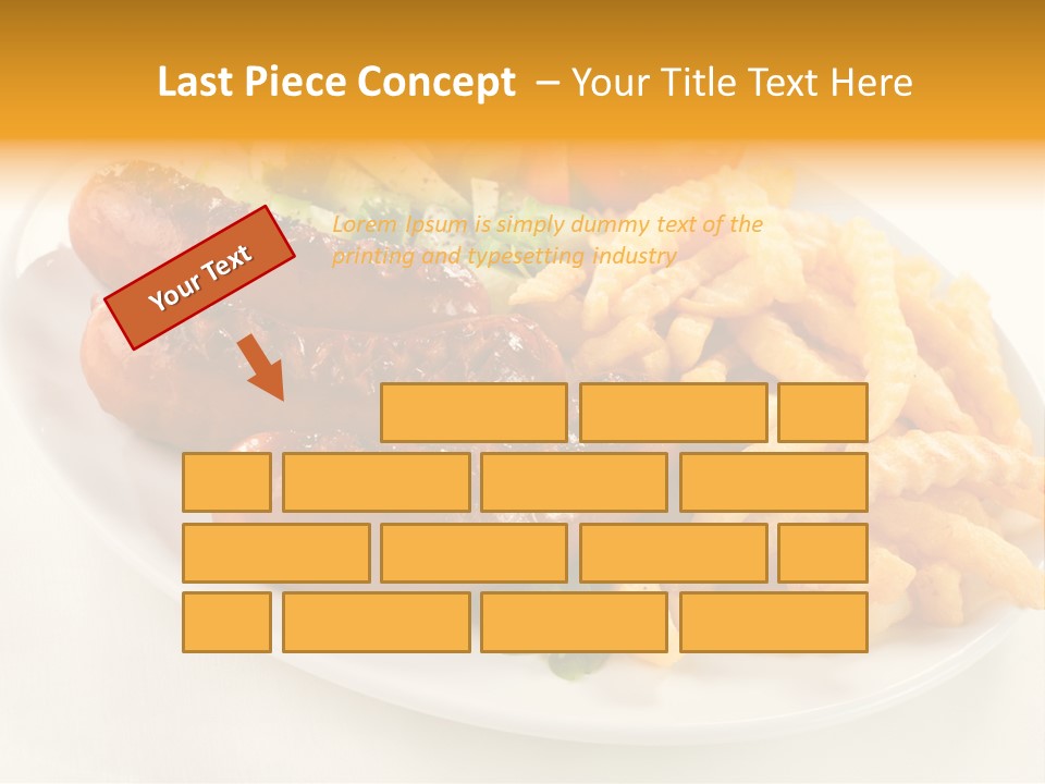 Dressing Roasted Meat PowerPoint Template