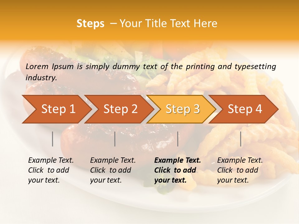 Dressing Roasted Meat PowerPoint Template