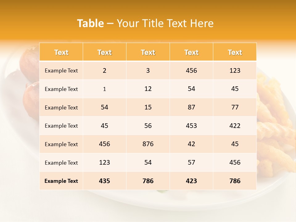 Dressing Roasted Meat PowerPoint Template