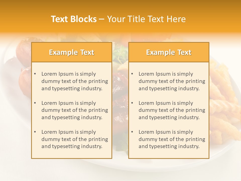 Dressing Roasted Meat PowerPoint Template