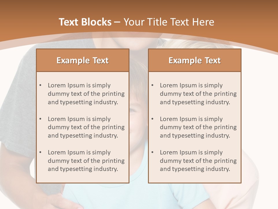 Together Son Embrace PowerPoint Template