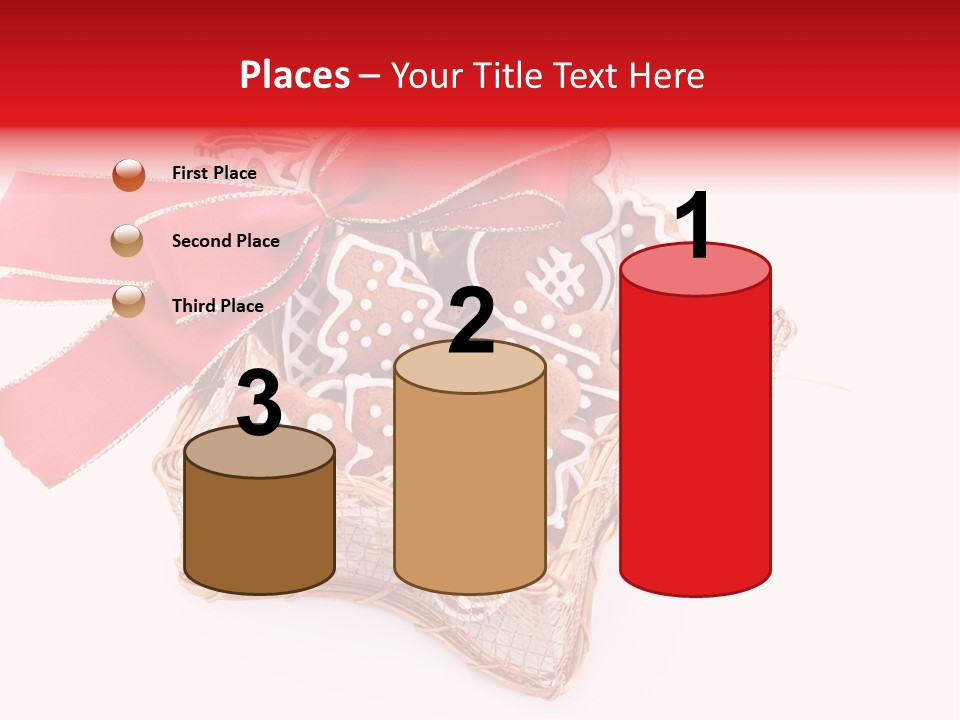 Ornament Heart White Background PowerPoint Template