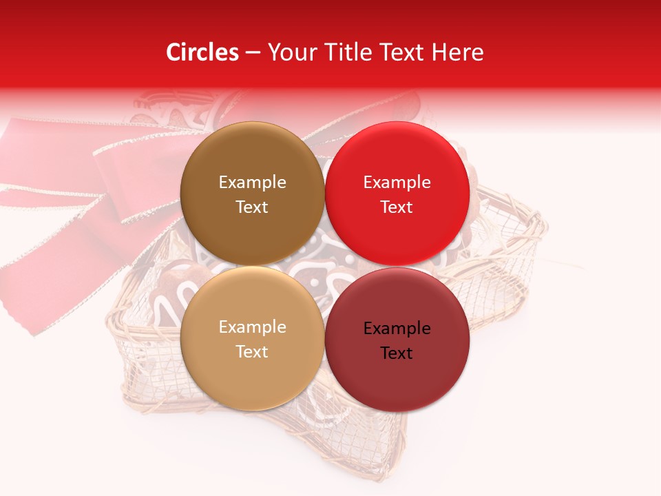 Ornament Heart White Background PowerPoint Template