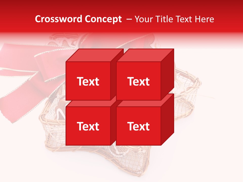 Ornament Heart White Background PowerPoint Template