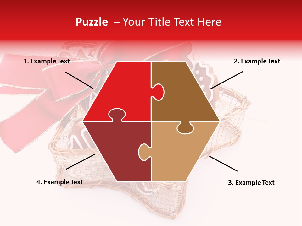 Ornament Heart White Background PowerPoint Template