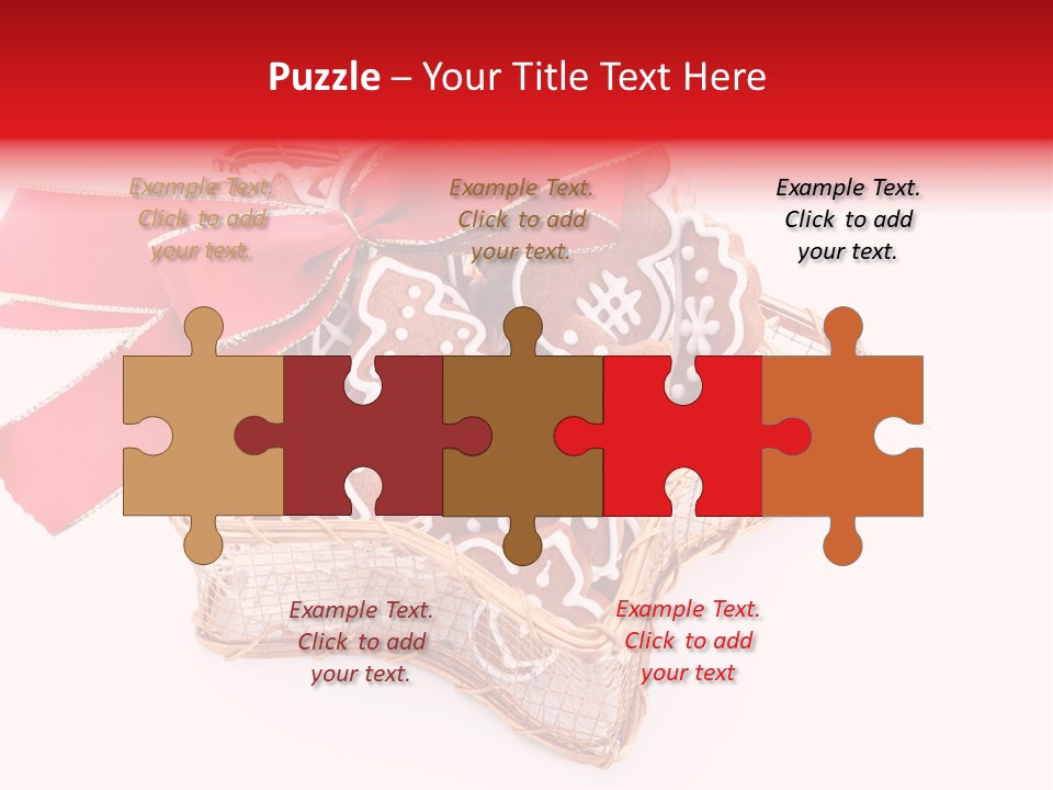 Ornament Heart White Background PowerPoint Template