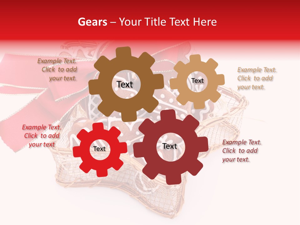 Ornament Heart White Background PowerPoint Template