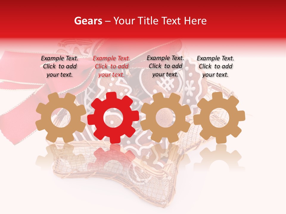 Ornament Heart White Background PowerPoint Template