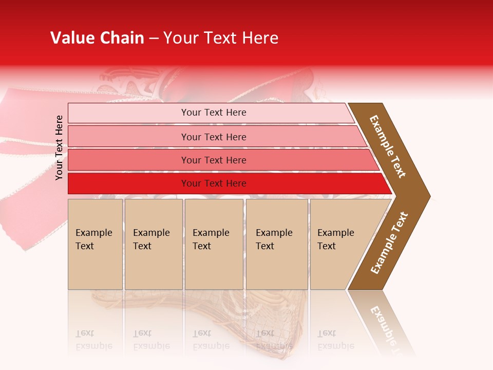Ornament Heart White Background PowerPoint Template