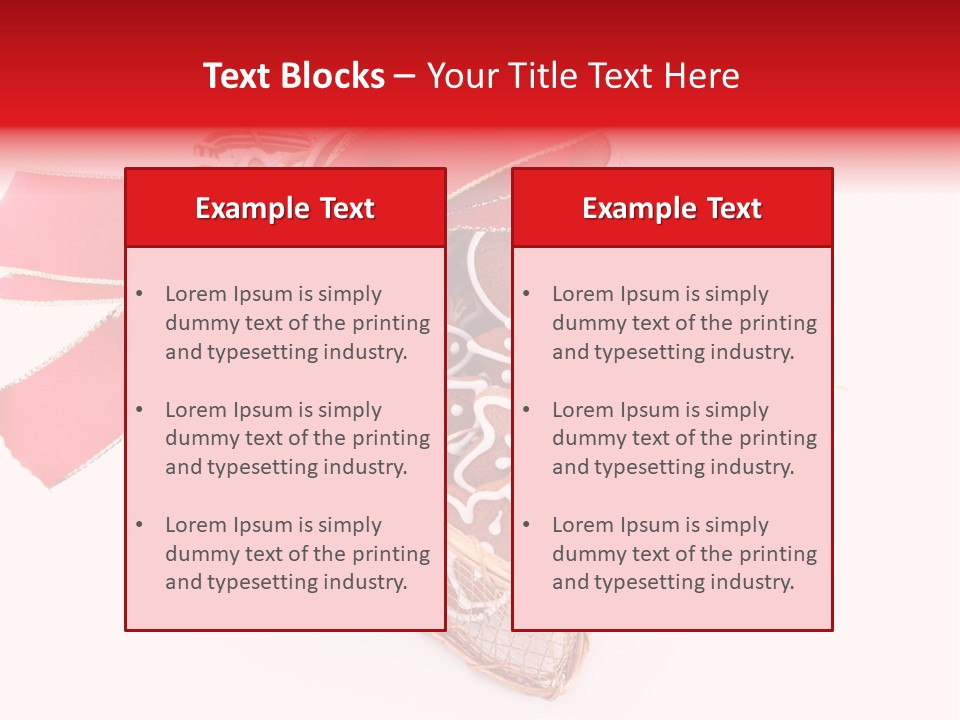 Ornament Heart White Background PowerPoint Template