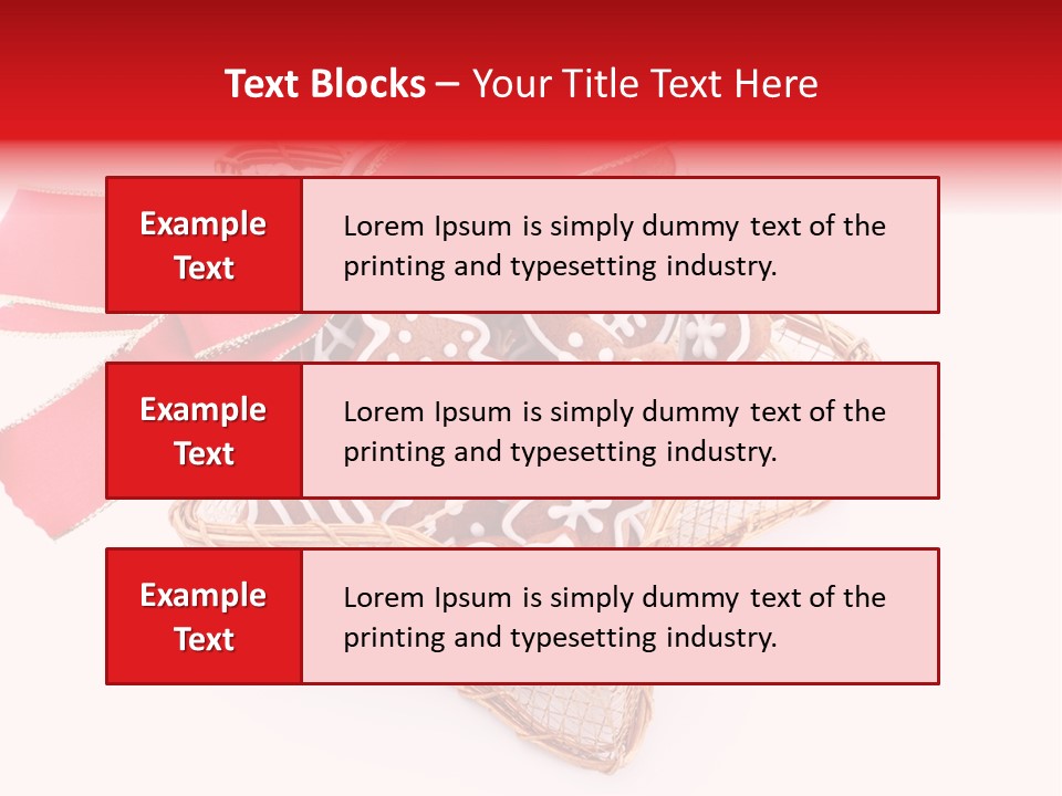 Ornament Heart White Background PowerPoint Template