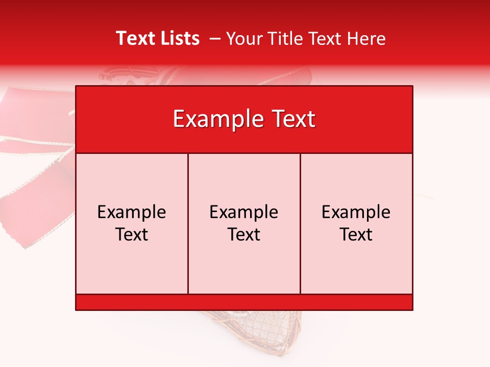 Ornament Heart White Background PowerPoint Template