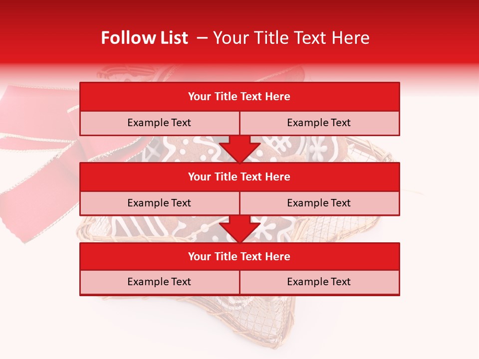 Ornament Heart White Background PowerPoint Template
