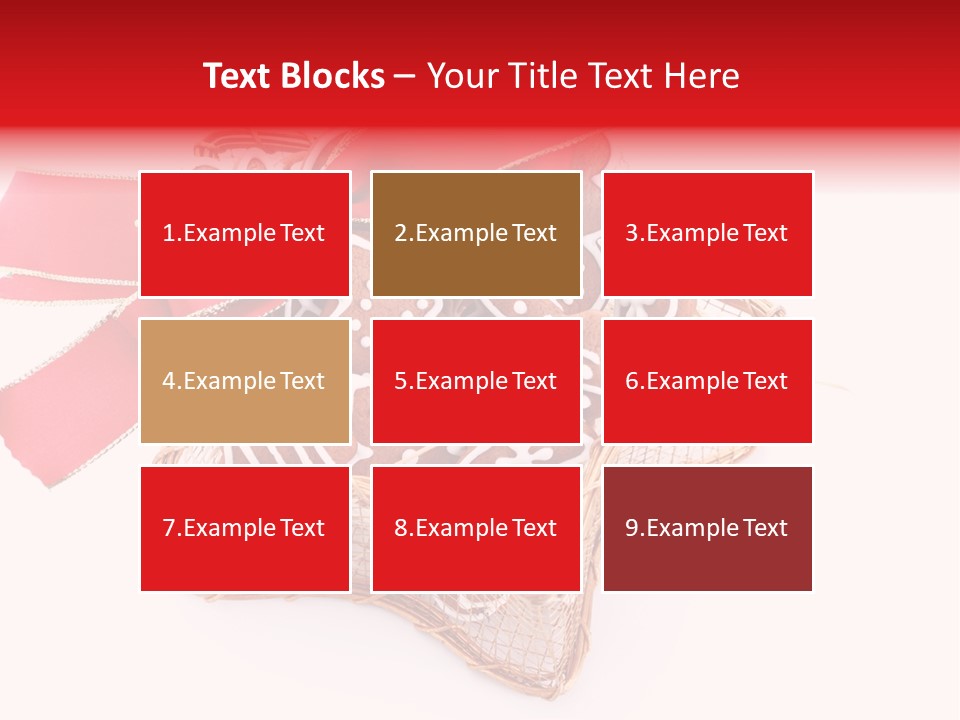 Ornament Heart White Background PowerPoint Template