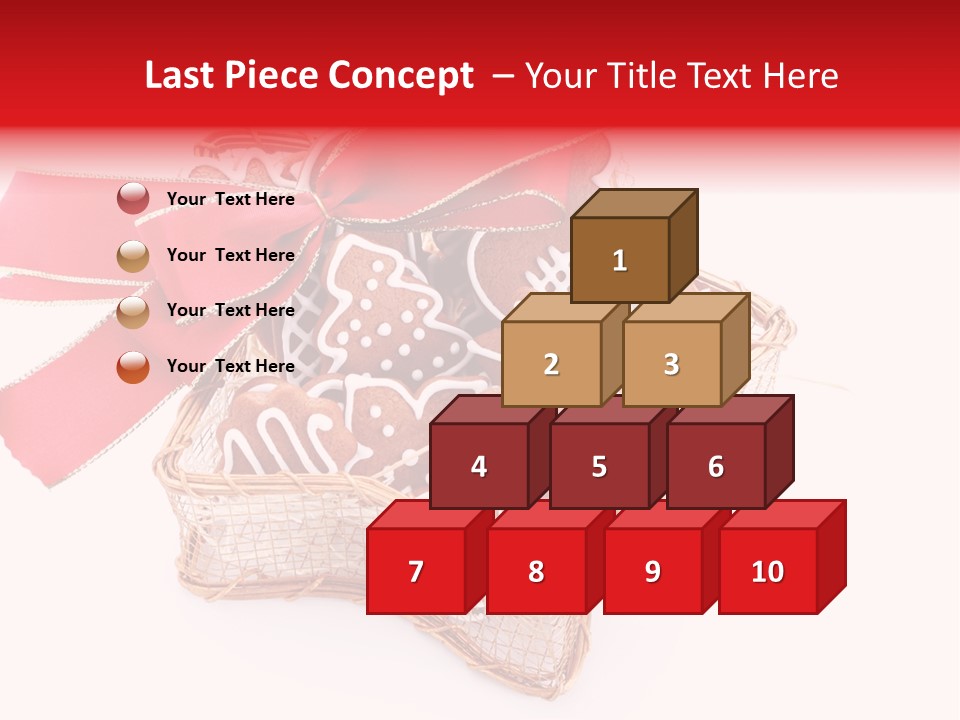 Ornament Heart White Background PowerPoint Template