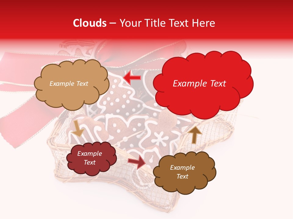 Ornament Heart White Background PowerPoint Template