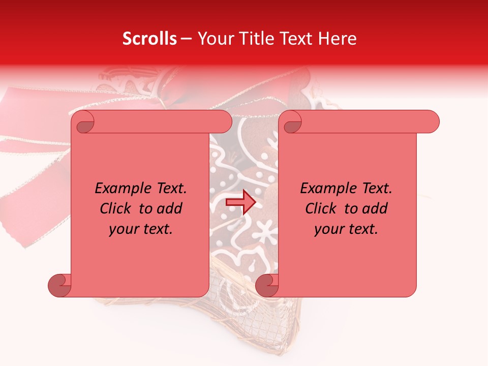 Ornament Heart White Background PowerPoint Template