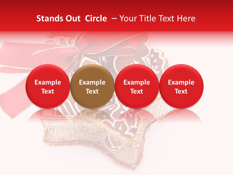 Ornament Heart White Background PowerPoint Template