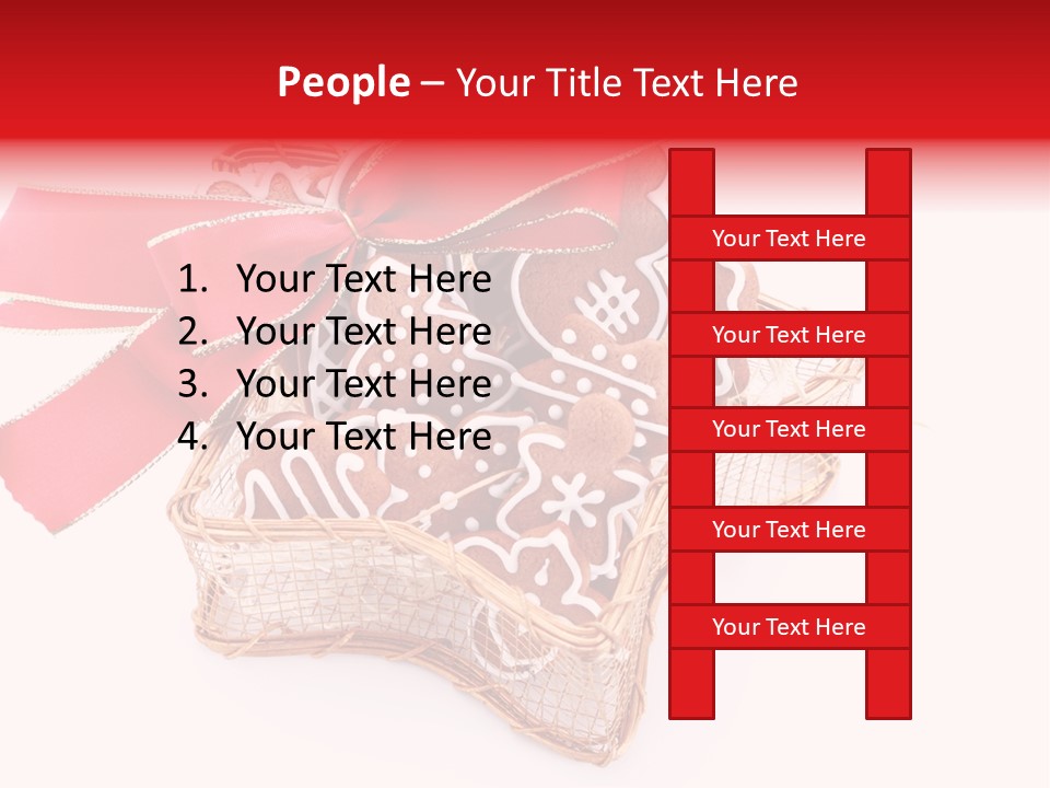 Ornament Heart White Background PowerPoint Template