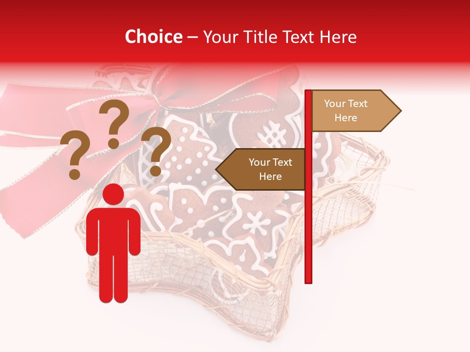 Ornament Heart White Background PowerPoint Template