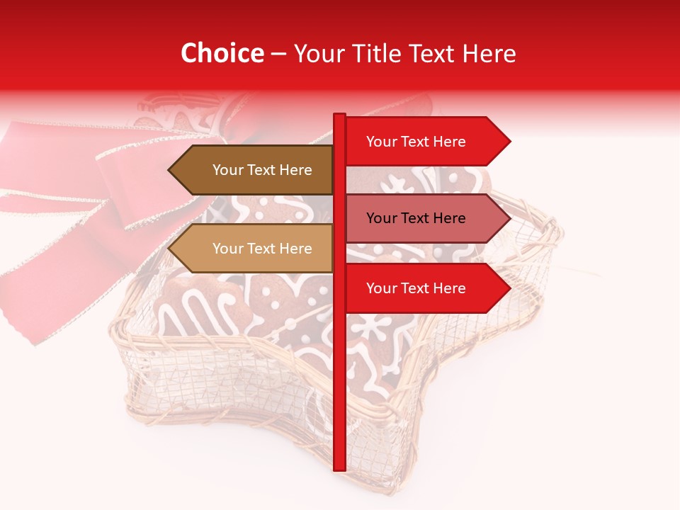 Ornament Heart White Background PowerPoint Template