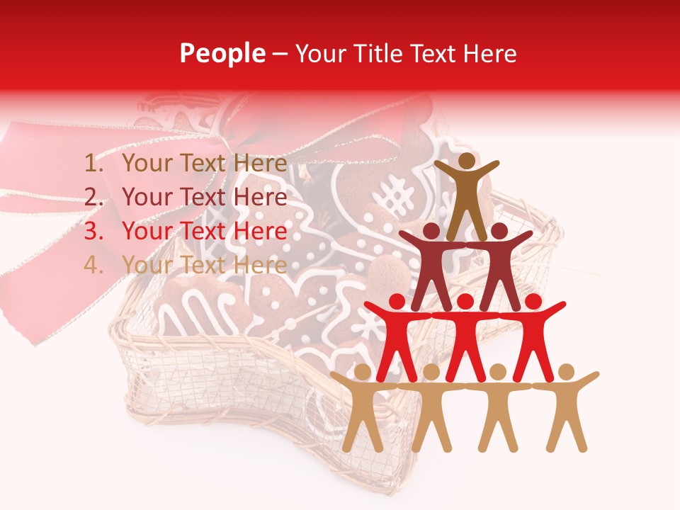 Ornament Heart White Background PowerPoint Template