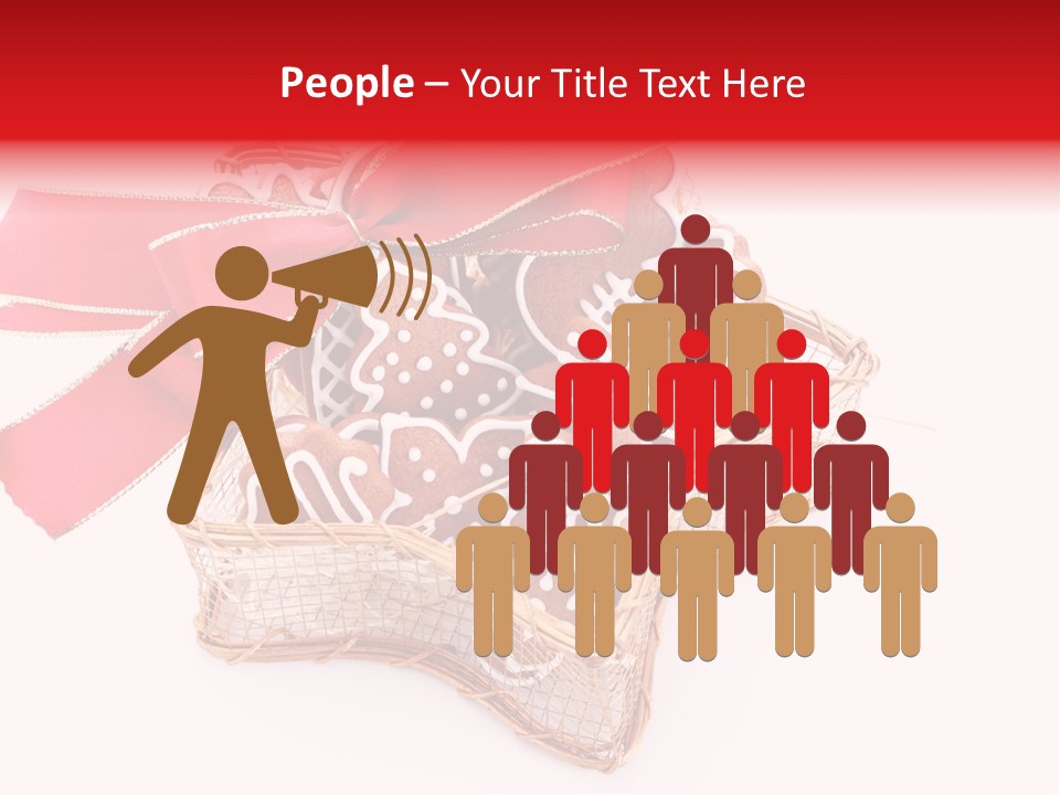 Ornament Heart White Background PowerPoint Template