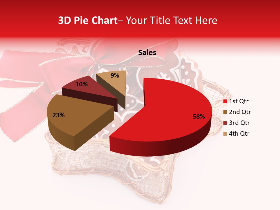 Ornament Heart White Background PowerPoint Template