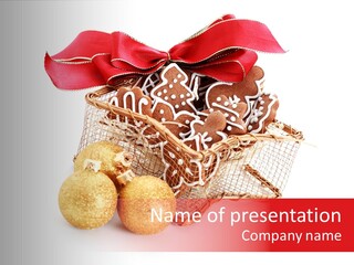 Food Snack Christmas PowerPoint Template