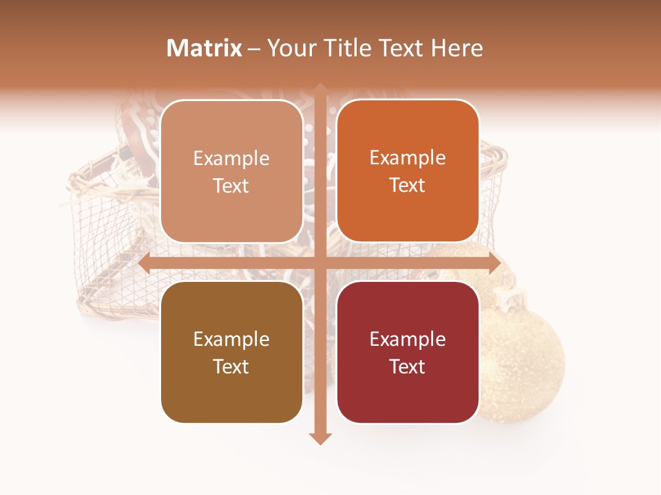 Tree White Background Holiday PowerPoint Template