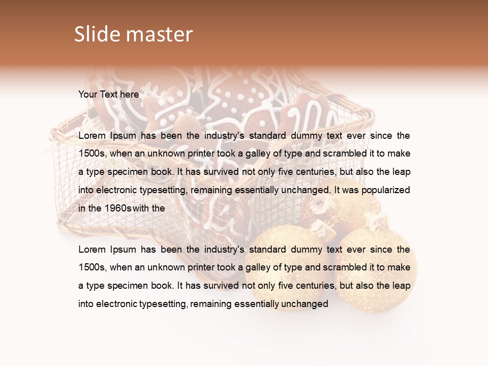 Tree White Background Holiday PowerPoint Template