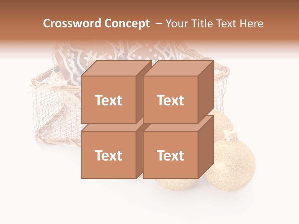 Tree White Background Holiday PowerPoint Template