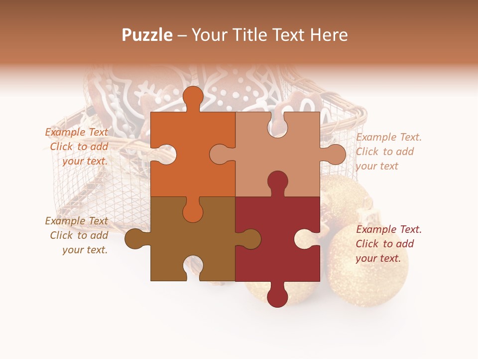 Tree White Background Holiday PowerPoint Template