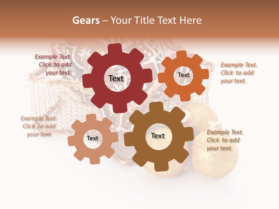 Tree White Background Holiday PowerPoint Template