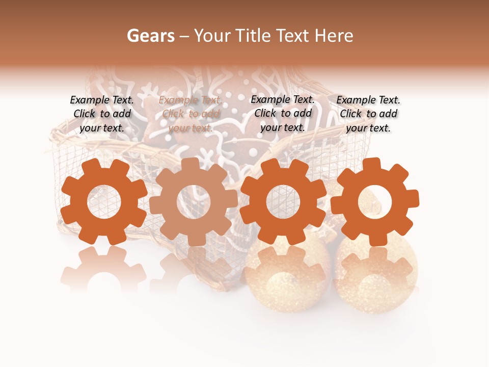 Tree White Background Holiday PowerPoint Template