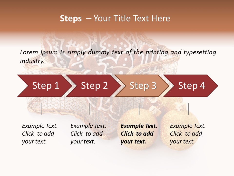 Tree White Background Holiday PowerPoint Template