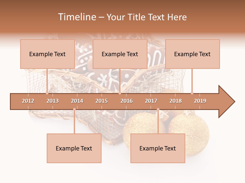 Tree White Background Holiday PowerPoint Template