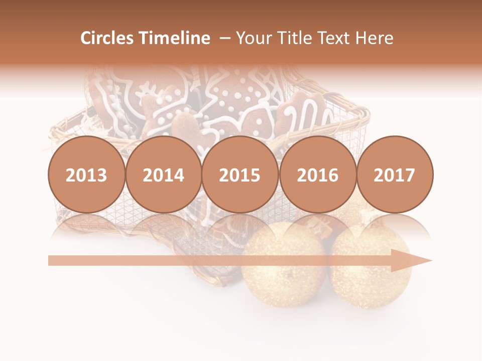 Tree White Background Holiday PowerPoint Template