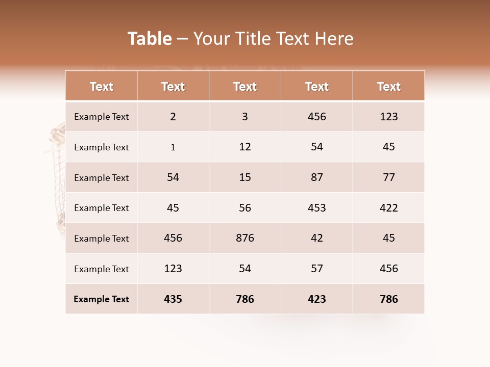 Tree White Background Holiday PowerPoint Template